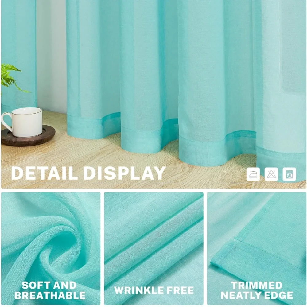 Sheer Curtain Panels Brand New - Picture 3 of 6